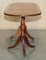 Vintage Hand Dyed and Aged Brown Leather Oval Coffee Table with Lion Castors 20