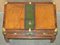 British Army Brown Leather Trunk Coffee Table Honi Soit Qui Mal Y Pense, Image 17