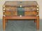 British Army Brown Leather Trunk Coffee Table Honi Soit Qui Mal Y Pense, Image 19