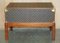 Vintage Brown Leather Suitcase Trunk Coffee Table attributed to Louis Vuitton for Louis Vuitton 17