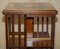 Sheraton Revival Flamed Hardwood Walnut & Satinwood Revolving Bookcase Table 8