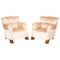 Art Deco Lions Hairy Paw Carved French Club Armchairs, 1920s, Set of 2 1