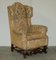 Italian Carolean High Back Wingback Armchairs, 1880s, Set of 2 15