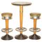 Antique Art Deco High Bar Table & Stools, Set of 3 2