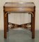 Vintage English Mahogany Thomas Chippendale Side Tables, 1960s, Set of 2, Image 4