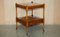 Flamed Mahogany Side Table with Butlers Serving Tray from Bradley Furniture, 1980s, Image 1