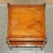 Flamed Mahogany Side Table with Butlers Serving Tray from Bradley Furniture, 1980s 13