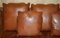 Thomasville Safari Brown Leather Woven Sofas, Set of 2, Image 5