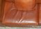 Thomasville Safari Brown Leather Woven Sofas, Set of 2, Image 13