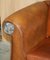 Thomasville Safari Brown Leather Woven Sofas, Set of 2, Image 6