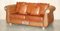 Thomasville Safari Braune Ledersofas, 2er Set 2