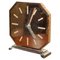 Horloge de Cheminée Art Déco en Verre Rose Saumon, Angleterre, 1920s 1
