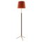 Terracotta and Brass Hall Pie G3 Floor Lamp by Jaume Sans 1