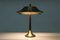 Lámpara de mesa danesa de palisandro y metal, años 60, Imagen 2