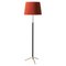 Hall Foot G1 Floor Lamp in Red and Brass by Jaume Sans 1