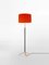 Pie De Salón G2 Floor Lamp in Red and Brass by Jaume Sans 2