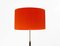 Pie De Salón G2 Floor Lamp in Red and Brass by Jaume Sans 3