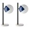 Blue Dimmable Table Lamps Pop-Up Black by Magic Circus Editions, Set of 2 1