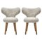 Chaises WNG en Peau de Mouton par Mazo Design, Set de 2 2