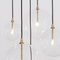 Cluster 5 Mix Hanging Lamp in Brass by Schwung 6