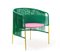 Green Caribe Lounge Chairs by Sebastian Herkner, Set of 2 2