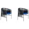 Black Caribe Lounge Chairs by Sebastian Herkner, Set of 2 1