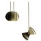 Italian Eirene Brass Pendant Lamps by Esperia, Set of 2 1