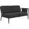 Ribbons Black Double Left Sofa by Mowee 2
