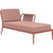 Ribbons Salmon Left Chaise Lounge by Mowee 2