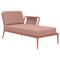 Ribbons Salmon Left Chaise Lounge by Mowee 1