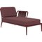 Ribbons Burgundy Left Chaise Lounge by Mowee 2