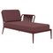 Ribbons Burgundy Left Chaise Lounge by Mowee 1