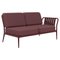 Ribbons Burgundy Double Left Sofa by Mowee, Image 1
