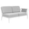 Ribbons White Double Left Sofa by Mowee 1