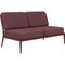 Ribbons Burgundy Double Central Sofa by Mowee 2