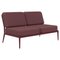 Ribbons Burgundy Double Central Sofa by Mowee 1