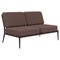 Ribbons Chocolate Double Central Sofa by Mowee 1