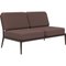 Ribbons Chocolate Double Central Sofa by Mowee 2
