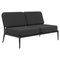 Ribbons Black Double Central Sofa by Mowee 1