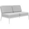 Ribbons White Double Central Sofa by Mowee 2
