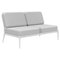Ribbons White Double Central Sofa by Mowee 1