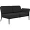 Cover Black Double Left Sofa by Mowee, Image 2