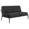 Ribbons Black Double Right Sofa by Mowee 1