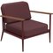 Nature Burgundy Lounge Chair by Mowee 2