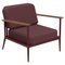 Nature Burgundy Lounge Chair by Mowee 1