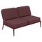 Nature Burgundy Double Central Modular Sofa by Mowee 1