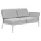Cover White Double Left Modular Sofa by Mowee 1