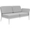 Cover White Double Left Modular Sofa by Mowee 2