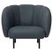 Cape Lounge Chair with Stitches Petrol by Warm Nordic, Image 1