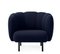 Cape Lounge Chair with Stitches Steel Blue by Warm Nordic, Image 2